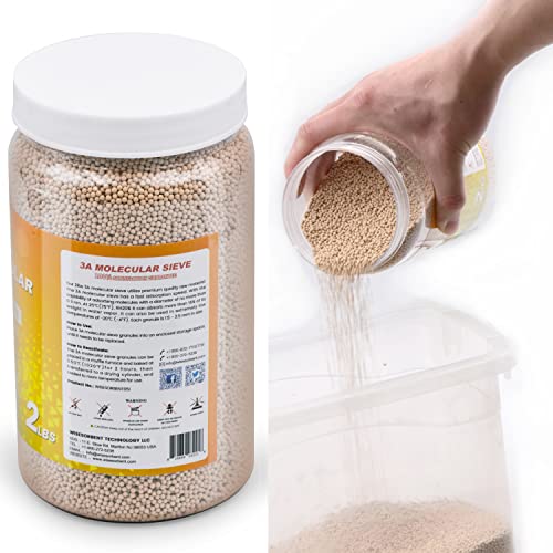2 LBS 3A Molecular Sieve Desiccant Beads, Dehumidifier Moisture Absorbers