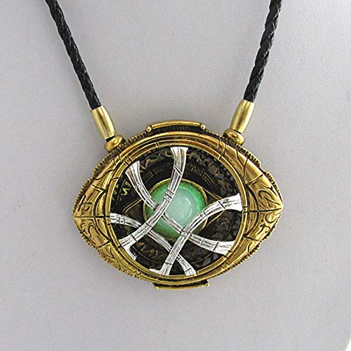 71mm Dr Doctor Strange Eye of Agamotto Amulet Pendant Necklace Glow in The Dark