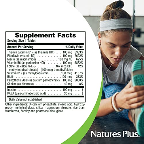 Natures Plus Mega B-100 Complex - 90 Sustained Release 
