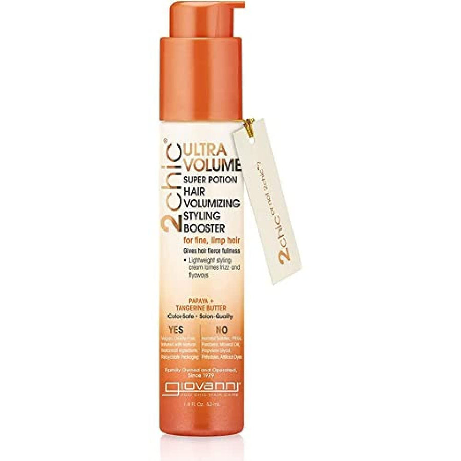2chic Ultra Volume Tangerine and Papaya Butter Super Potion Styling Booster, 1.8 oz Cosmetics