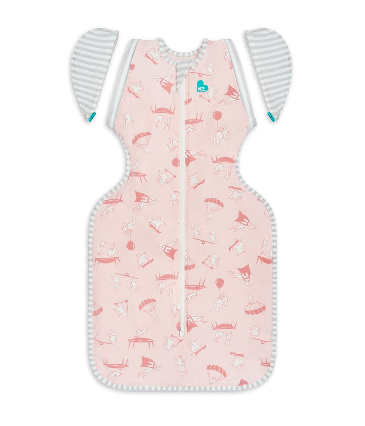 Swaddle Up Transition Swaddle, Patented Zip-Off Wings, Gently Help Baby Transition from Being Swaddled to Arms Free When Showing Signs of Rolling, Lite 0.2 TOG, 19-24 lbs, White