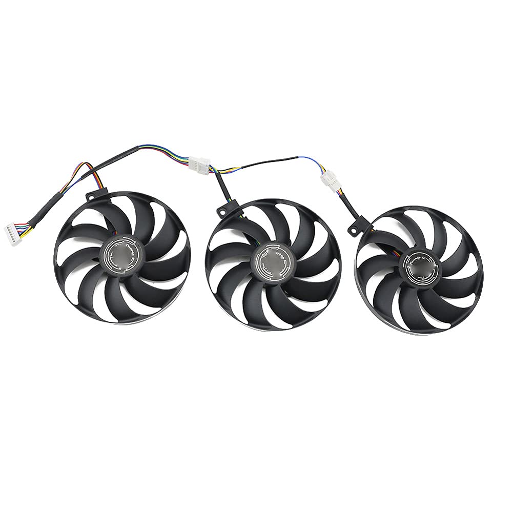 CCVA T129215SU 7Pin GPU Card Cooler Fans for ASUS ROG S
