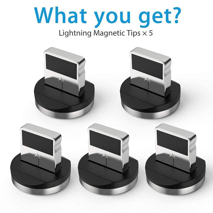 Magnetic Connector [5-Pack], Magnetic Tips Head Compatible with i-Procucts