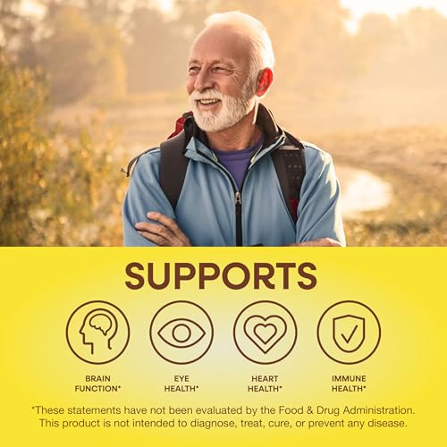Nature’s Way Alive! Men’s 50+ Complete Multivitamin, Supports Healthy Brain, Eyes & Heart*, High Potency B-Vitamins, Gluten-Free, 50 Tablets (Packaging May Vary)