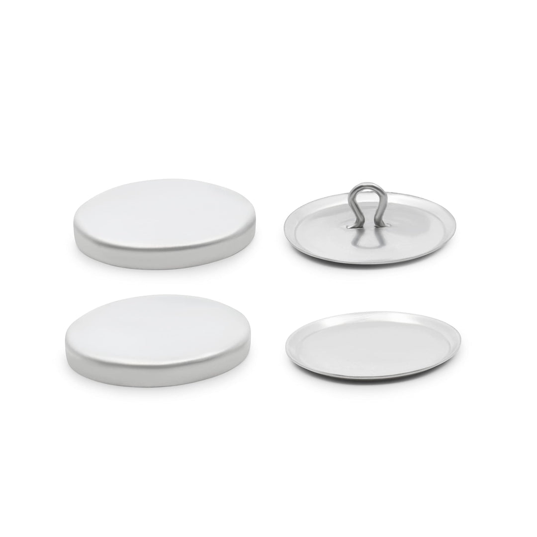 Cover Button Kit Size 36 Includes Template, Tools &amp; Buttons Fasteners, 7/8, 60ct, None, Nickel