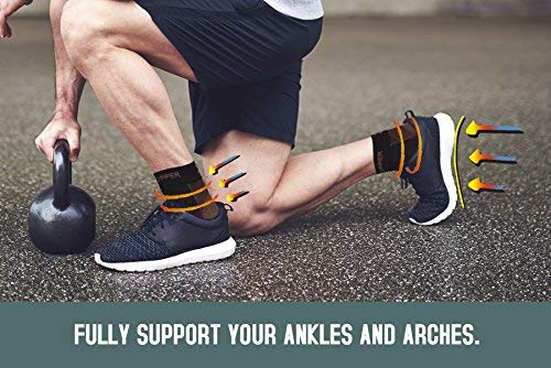 Thx4 Copper Compression Recovery Foot Sleeves for Men &