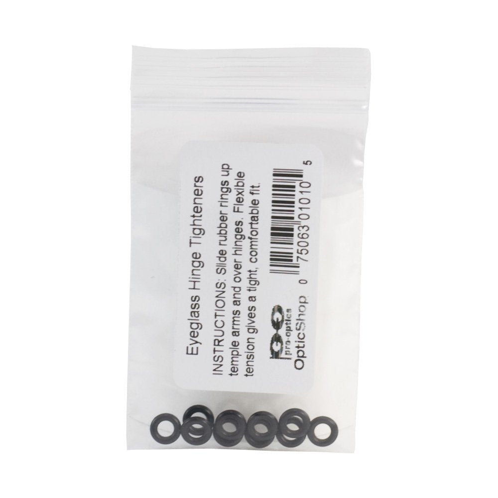 Optico Optic-Firms Eyeglass Hinge Rings - 10 Rings (Bla
