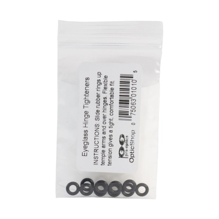Optico Optic-Firms Eyeglass Hinge Rings - 10 Rings (Bla