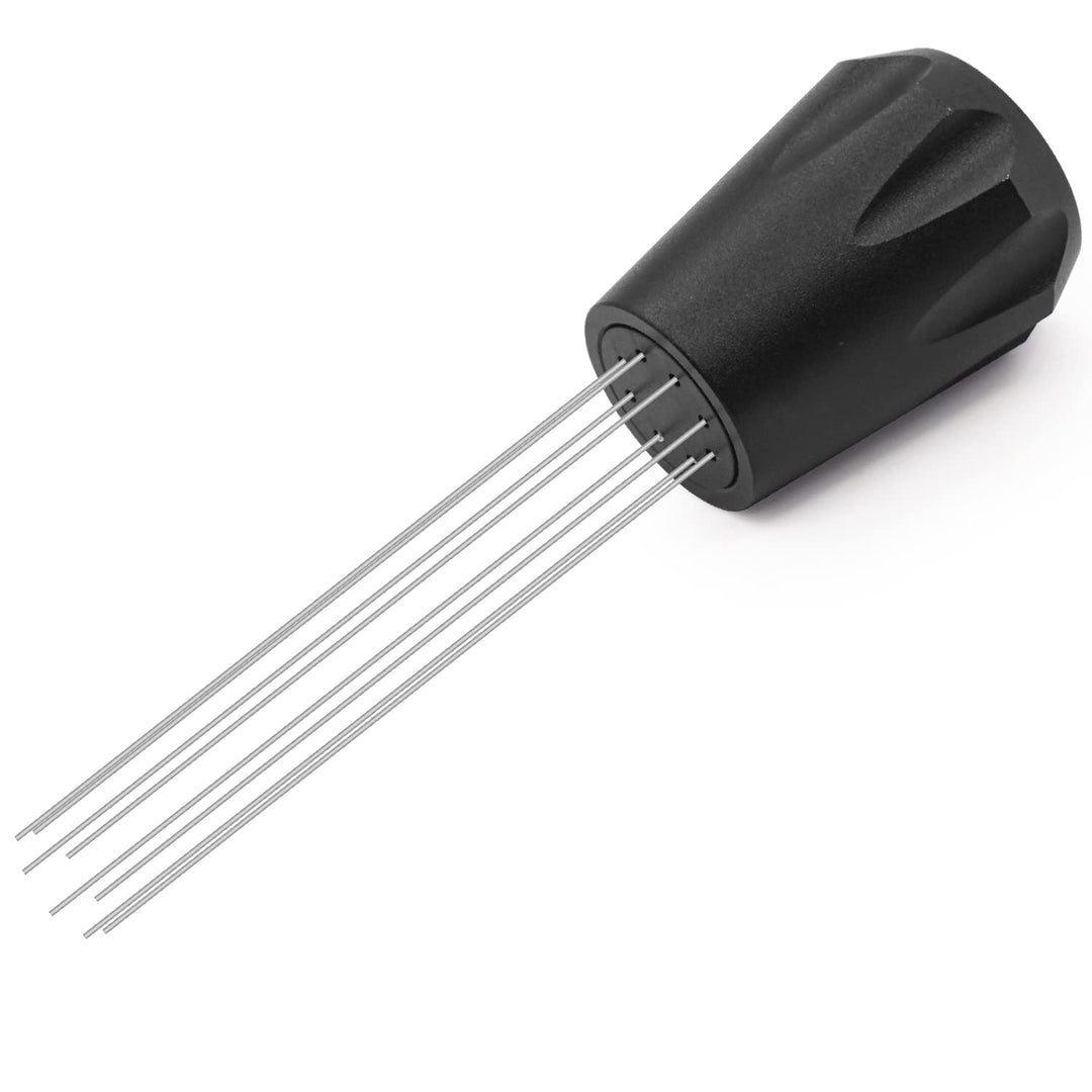 WDT Tool Coffee Grounds Needle Distributor 304 Stainless Steel Mini Whisk for Espresso Stirring Distribution Black