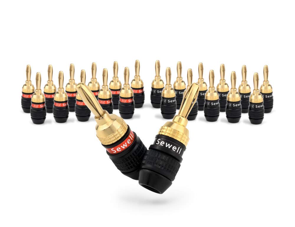 Sewell SW-29863-12 Deadbolt Banana Plugs 12-Pairs by, G