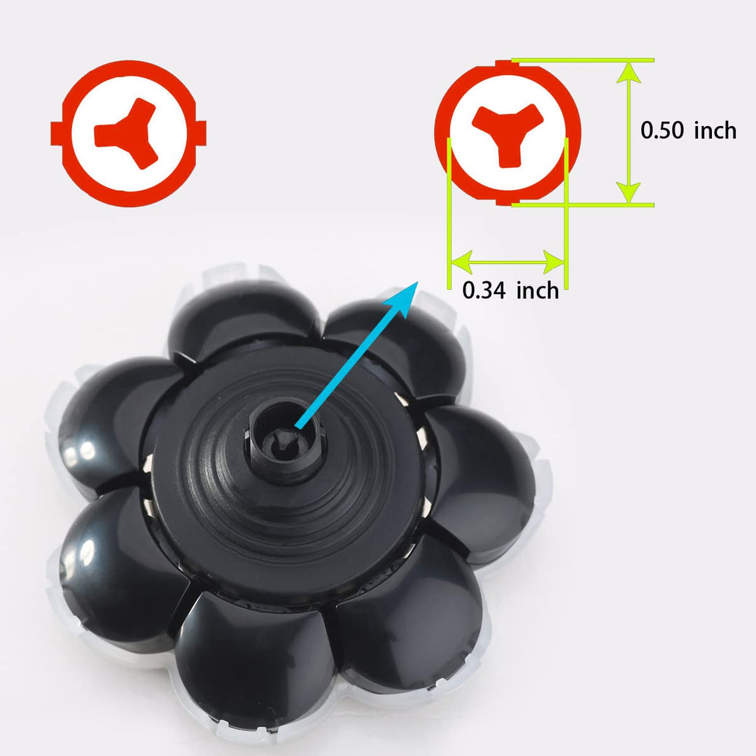 Upgrade 8 Heads Head Shaver Replacement Blades Compatible with Freedom Series Head Shaver and Most Mainstream Brands