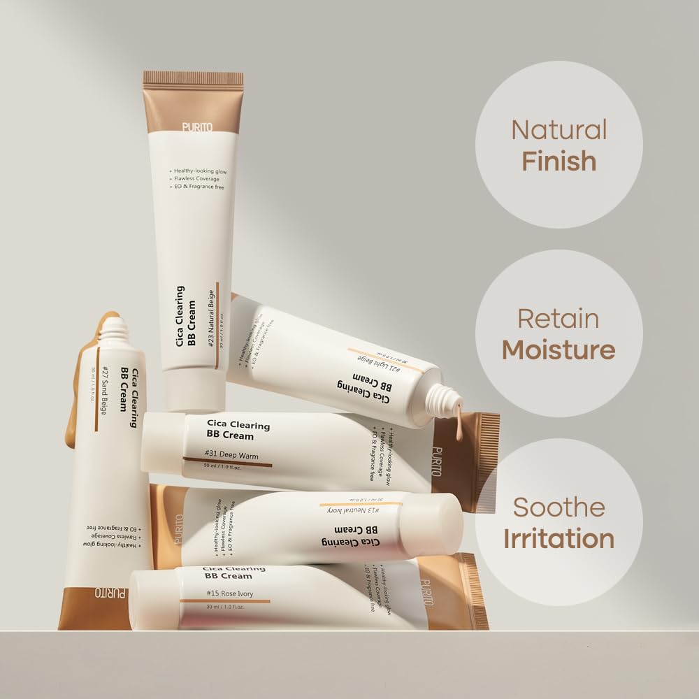 Cica Clearing BB Cream #15 Rose Ivory 1 fl.oz / 30ml, Vegan bb cream, foundation, cruelty free
