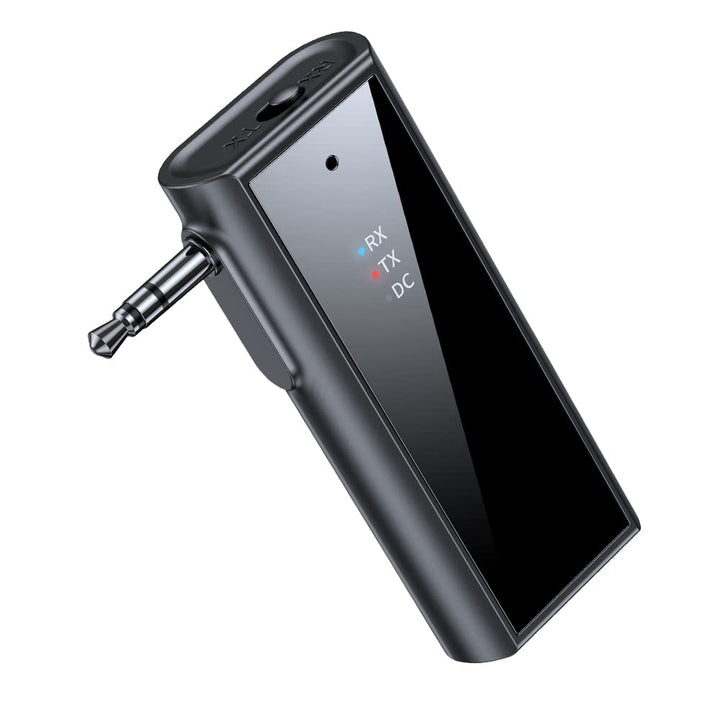 Bluetooth Adapter Car Aux Receiver: Wireless Stereo Audio Transmitter Auxiliary 3.5mm Jack Input with TF Card MP3 Player