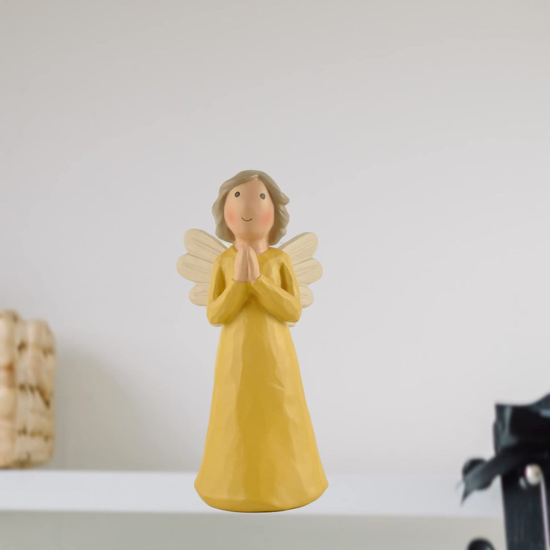 Praying Angel Statue Religious Gift Remembrance Angel - 5.83 Inch,Polyresin