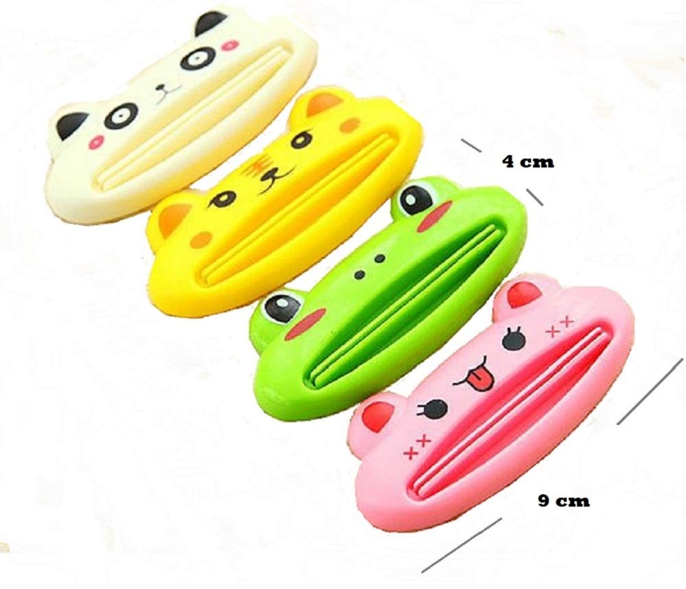 DMtse 4 X Home Design Shaped Toothpaste Tube Squeezers 