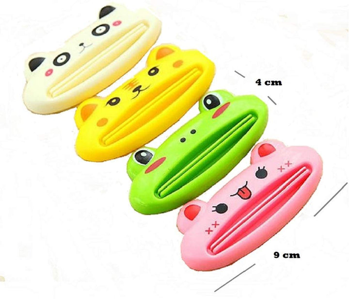 DMtse 4 X Home Design Shaped Toothpaste Tube Squeezers 