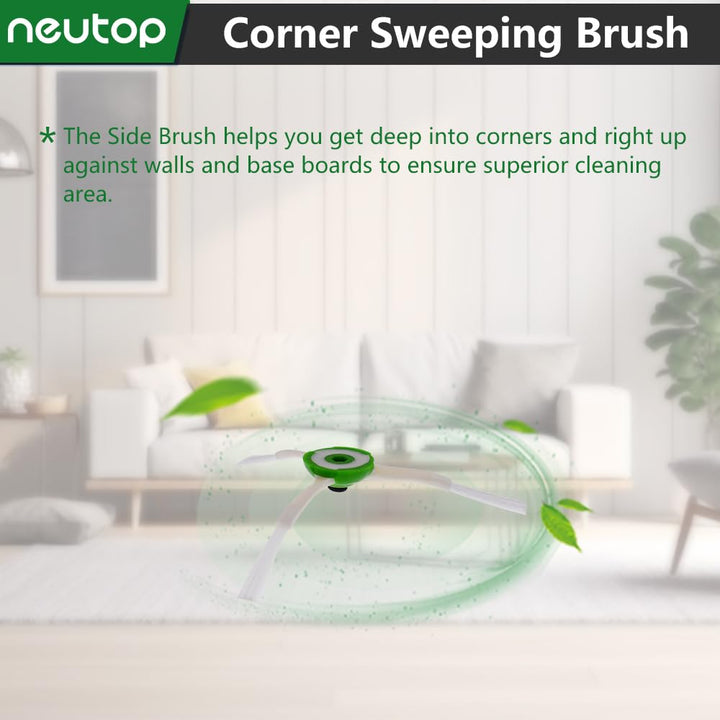 Edge Sweeping Side Brush Compatible with iRobot Roomba e, i, &amp; j Series E5, E6, i1, i1+, i3, i3+, i4, i4+, i6, i6+, i7, i7+, i8, i8+, j7, j7+, Combo j9+, j5, j5+, i5, i5+, Vacuum Part,9-Pack.