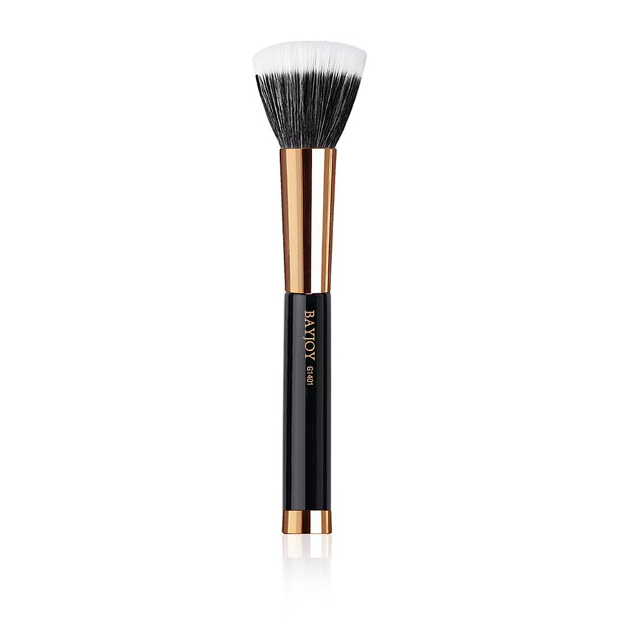 PRO Foundation Brushes Flat Top Kabuki Face Makeup Extra Soft Synthetic Dense Bristles Make Up for Cream Liquid Powder Packed in Case One Piece Rose Golden G1401