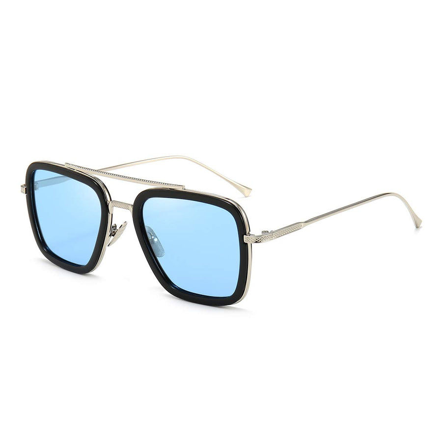 Dollger Vintage Aviator Square Sunglasses for Men Women