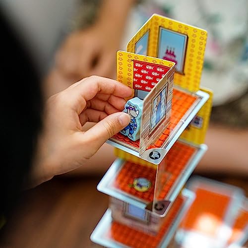 Rhino Hero Game - Card Games for Kids, Ideal for Ages 5 &amp; up - The Heroic Rhino Hero Stacking Card Game Adventure - Triple Award Winner