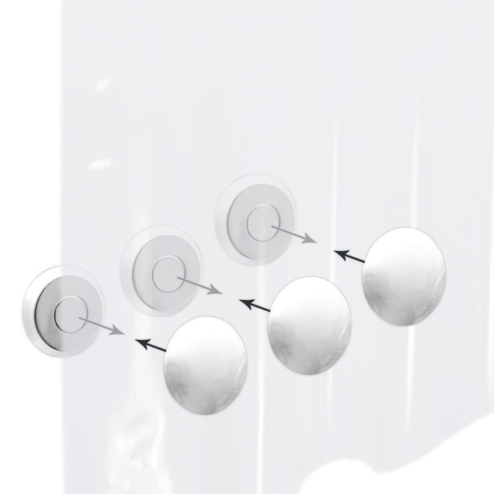 Magnetic Shower Curtain Weights - Use for Weighted Shower Curtain Liner, Flag Weights for Bottom of Flag, Heavy Outdoor Curtain Weights 3 Pairs (Pack of 6)