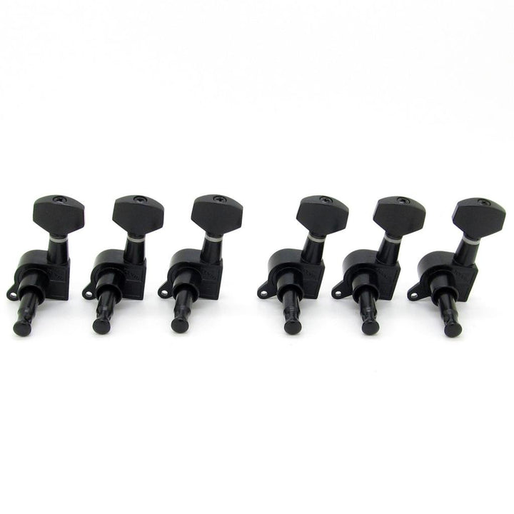 6R Right Black Electric Guitar String Tuning Pegs Keys Tuners for Strat Tele