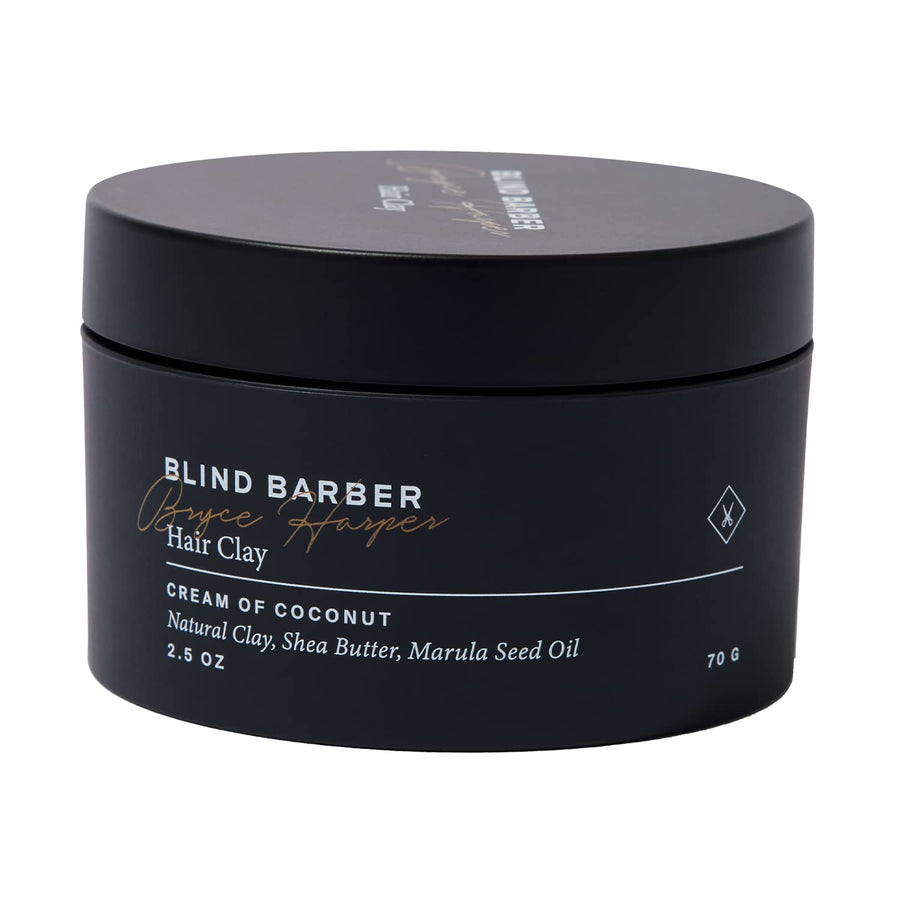 Bryce Harper Hair Clay for Men - Matte Water-Based Styling Product for Volume and Medium to Strong Hold (2.5 Oz)