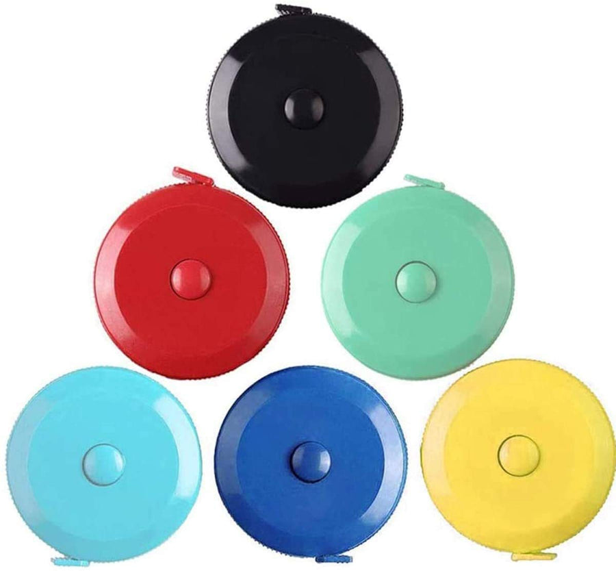 Retractable Double Scale Soft Tape Measure, 60150CM 60inch Dual Sided Flexible Ruler Measuring Tape, Weight Loss Medical Body Sewing Tailor Dressmaker Cloth Tools, Accurate Measurements 6 Pack