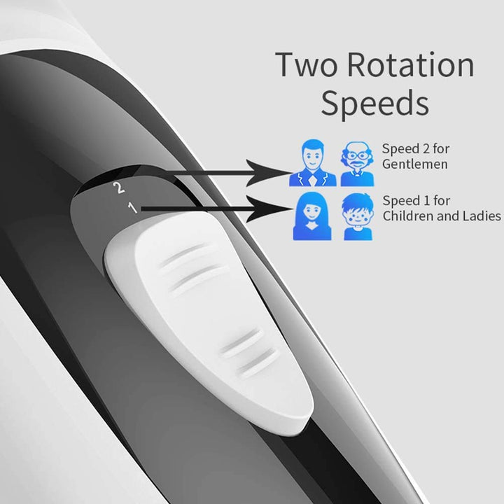 ENSSU Cordless Hair Clipper for Mens, Electric Quiet Men Hair Trimmer with Two Speeds Shifting, USB Rechargeable Waterproof Barber Hair Cutting Kit for Family Use