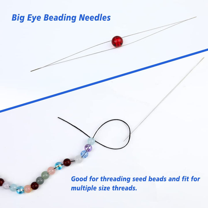 Tatting Shuttle Kit, 10 PCS Plastic Tatting Shuttle with Beading Needles Crochet Hooks Knitting Needles Big Eye Needles Tatting Needles for DIY Hand Lacemaking Craft Tool Weave Yarn Set