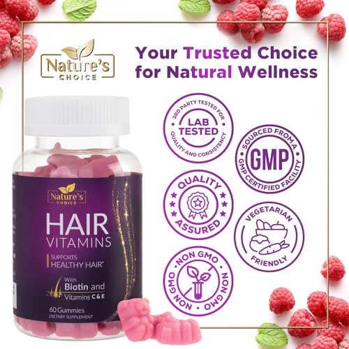 Hair Vitamins Gummies with Biotin 5000 mcg Vitamin E &a