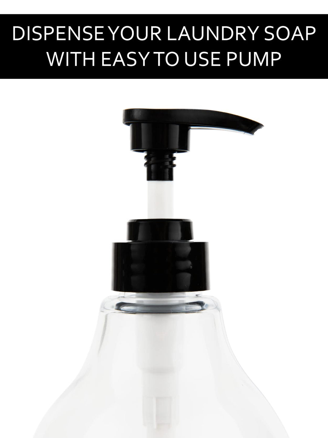 Laundry Soap and Fabric Softener Dispenser Bottle with Pump