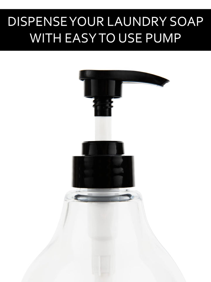 Laundry Soap and Fabric Softener Dispenser Bottle with Pump