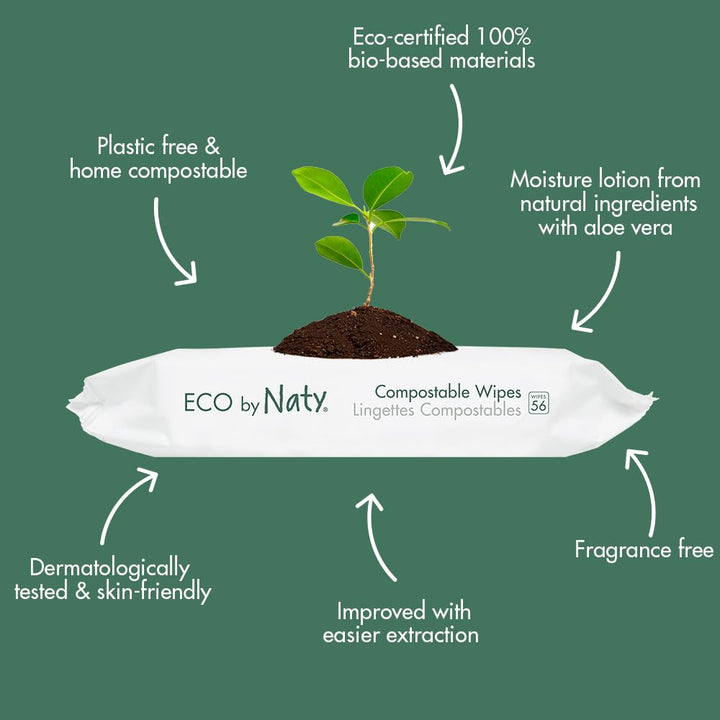 Nature Babycare Eco Sensitive Wipes with Aloe, Fragrance-Free, 672 Count