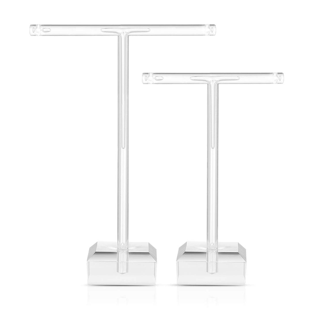 DOITOOL 2pcs Earring Stand Holder Shape Jewelry Organizer Display Rack Transparent Jewelry Display Earrings Studs Ear Accessories