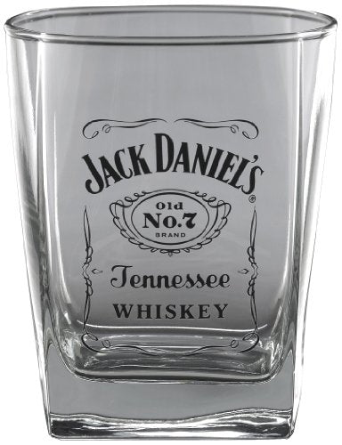 Jack Daniel&#39;s Licensed Barware Label Logo Double Old Fashioned Glass
