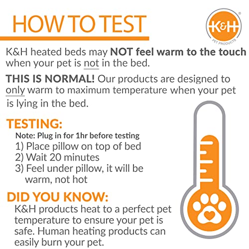 K&amp;H Pet Products Thermo-Peep Heated Chicken Pad for Brooders and Chicken Coops, Warming Chick Nesting Pad Coop Accessory Mat, Heat Lamp Alternative, Safety Listed - Petite 9 X 12in Tan 20W