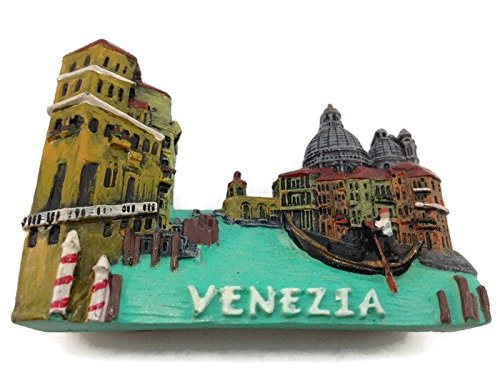 Tiny Venezia or Venice Italy Southern Europe Tourist Attractions Resin Refrigerator Magnet Traveler Souvenir Gift Memento 3D Fridge Magnets