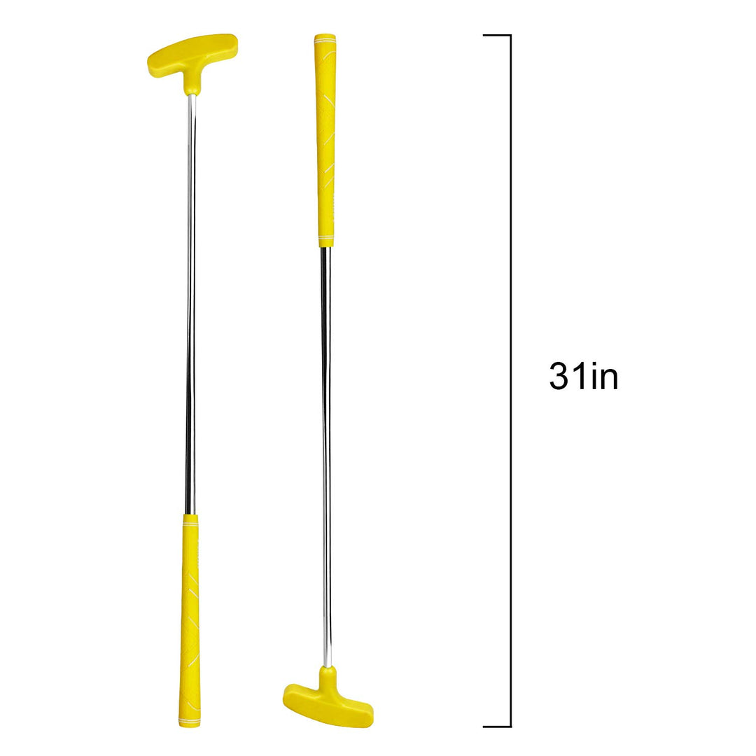 Mini Rubber Golf Putters (Yellow, 27inch)