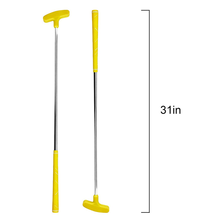 Mini Rubber Golf Putters (Yellow, 27inch)