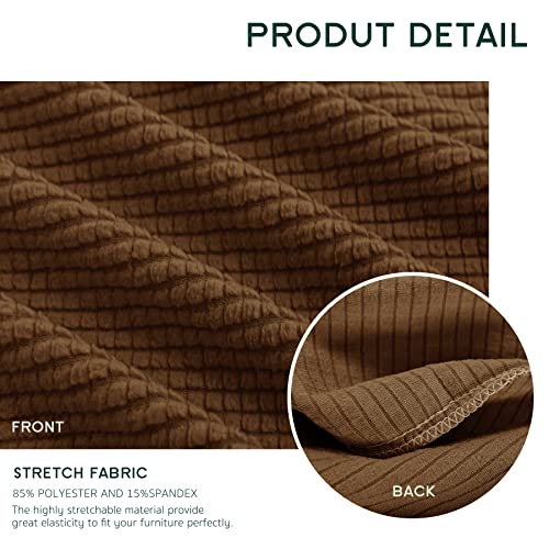 Couch Cushion Covers Stretch Cushion Covers Sofa Seat Cushion Slipcover Cushion Protector(Coffee, Small)