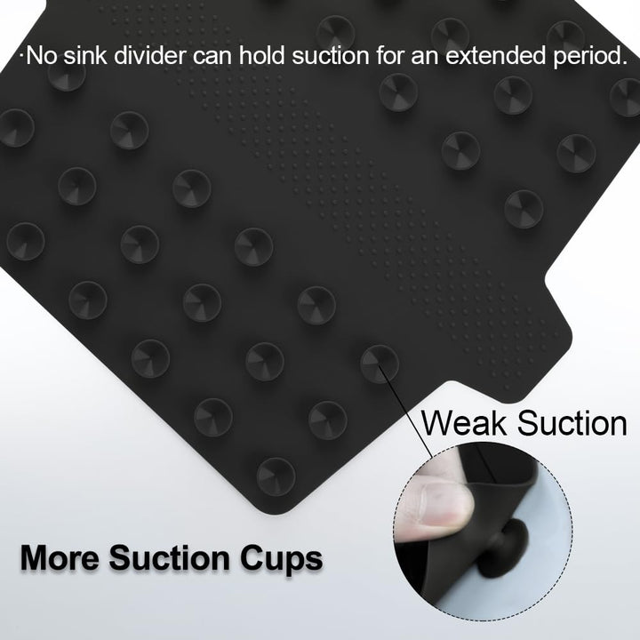 Sink Divider Ultra Thin Sink Saddle Mat Weak Suction Sink Protector Super Soft Kitchen Sink Mat No Smell Never Stain
