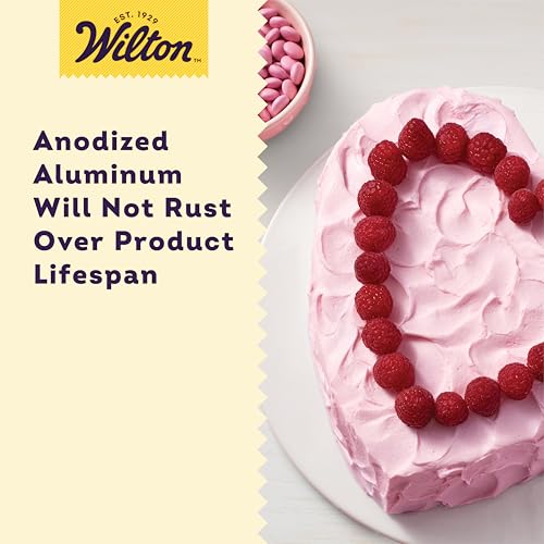 Decorator Preferred Heart Shaped Cake Pan, 8-In. Baking Pan for Lovely Cakes, Aluminum