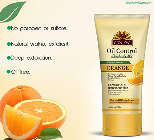 Facial Scrub, Orange, 6 Ounce