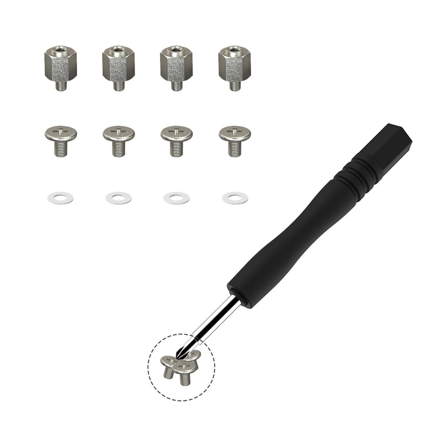 M.2 Screw, SSD Mounting Kit with Screwdriver for ASUS Motherboard or ASRock Board NVMe PCIe Driver (4 pcs)