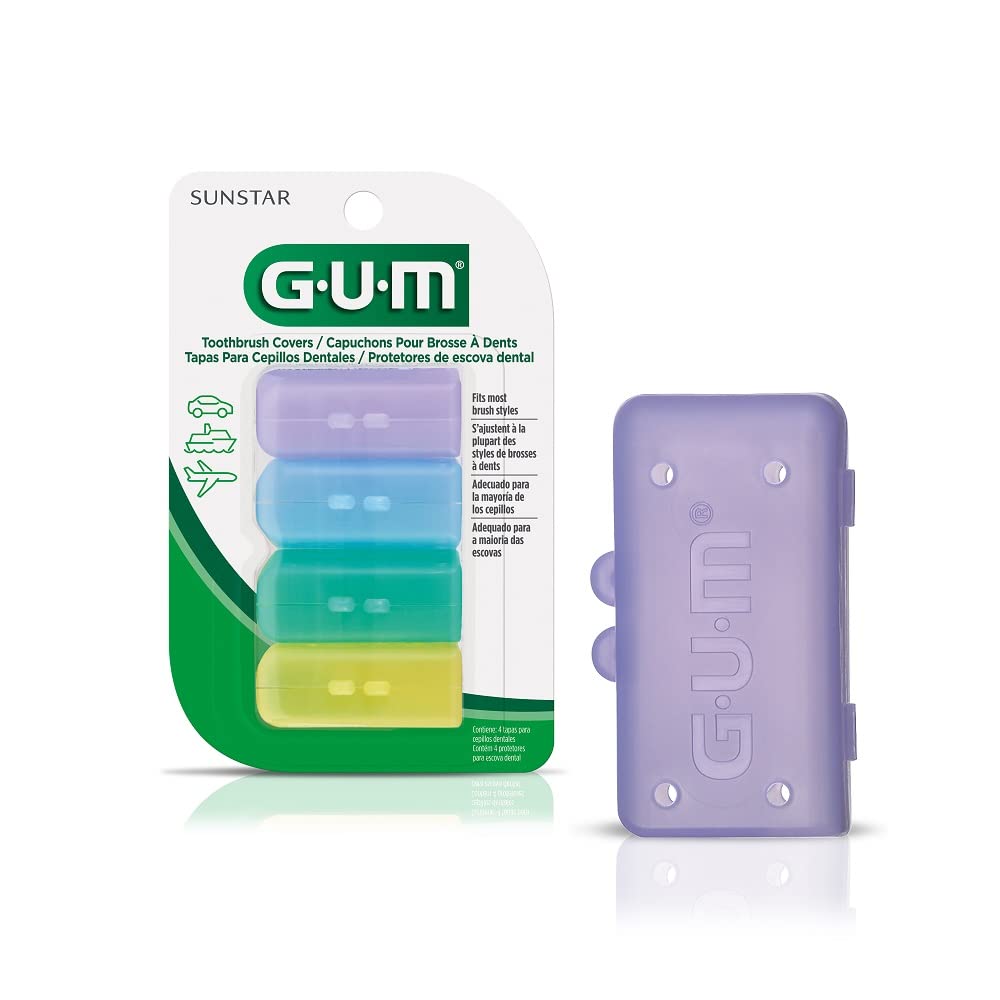 Butler G-U-M Toothbrush Anti-Bacterial Covers - 152RA, 4 Ea