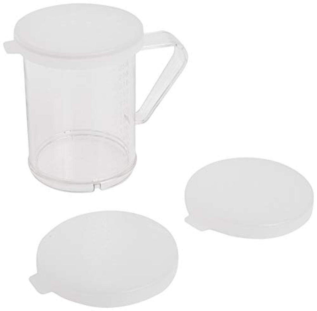 Winware 10-Ounce Polycarbonate Dredge with 3 Snap-on Lids, 1 Count (Pack of 1), Plastic