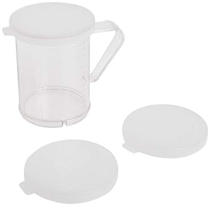 Winware 10-Ounce Polycarbonate Dredge with 3 Snap-on Lids, 1 Count (Pack of 1), Plastic