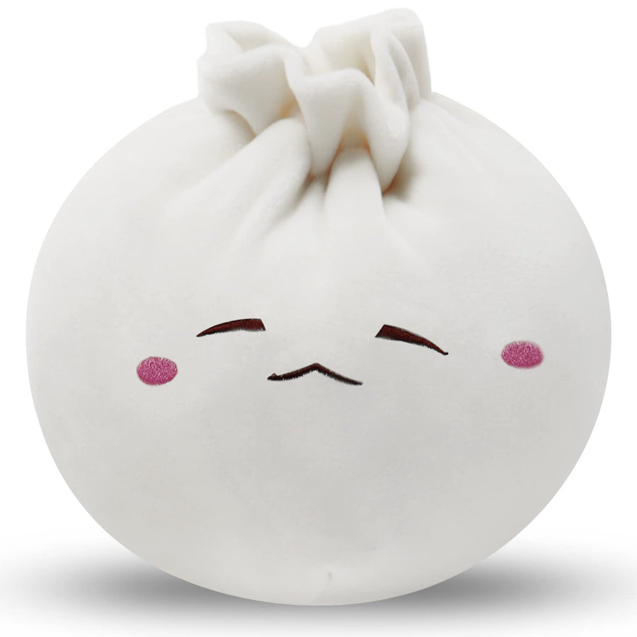 Dumpling Plush Food Soup Dumpling Plushie Cute Buns Dumpling Stuffed Plush Pillow Simulation Squeezing Soft Toy for Sleeping Birthday Home Decoration 9.8…