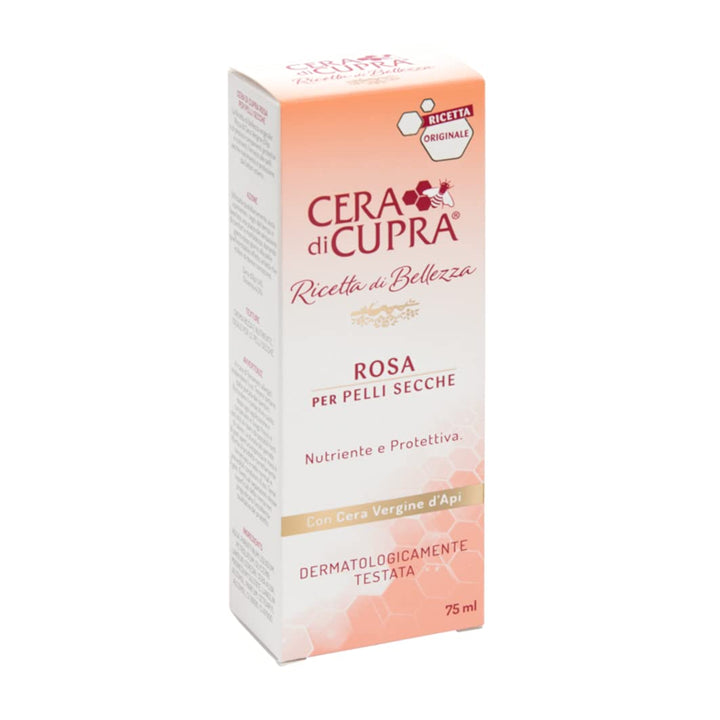 Cera di CupraRosa per Pelli Secche Cream for Dry Skin, Anti-age Formula - 2.5 Fluid Ounces (75ml) Tube [ Italian Import ]